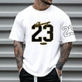 thumbnail image 4 of Men's Custom Alphanumeric Print Round Neck T-Shirt - Personalized Name and Number Design, 4 of 6