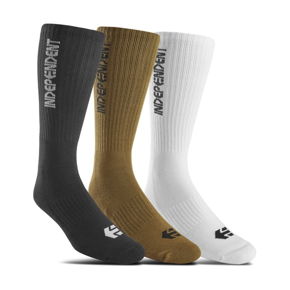 Etnies Independent 3-Pack Crew Socks Assorted men