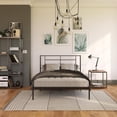 thumbnail image 2 of RealRooms Praxis Metal Bed, Full, Black, 2 of 9