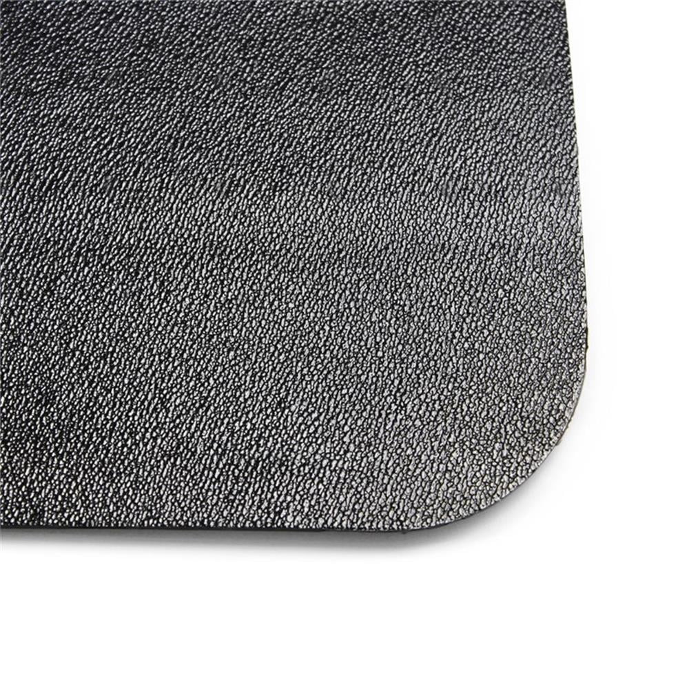 Advantagemat® Black Vinyl Lipped Chair Mat for Hard Floor - 45" x 53"