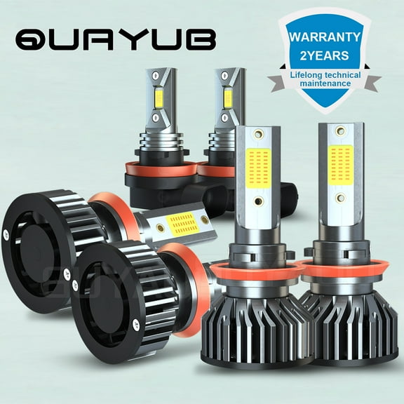 Quayub Para For Nissan Altima 2008-2018 Faros LED Hi/Lo Combinación de luces antiniebla