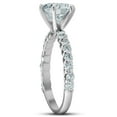 thumbnail image 2 of Pompeii 3 Ct Diamond Engagement Wedding Ring Set 14k White Gold (G/H,SI1-SI2), 2 of 4