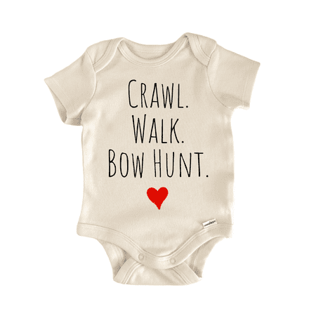 Crawl Walk Bow Hunt - Baby Bodysuit