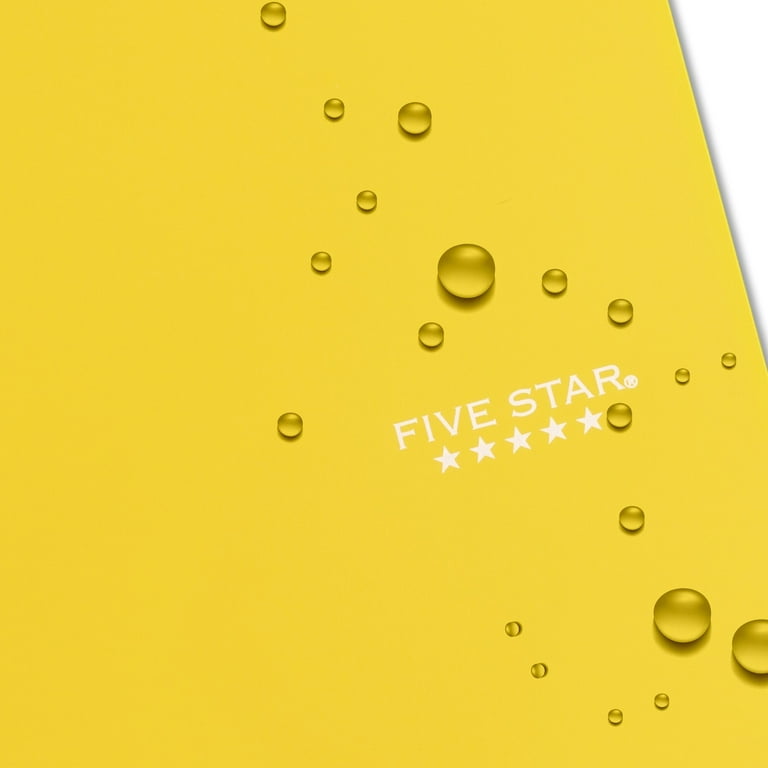 Five Star Spiral Notebook, 5 Subject, Wide Ruled, 10 1/2