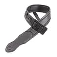 thumbnail image 3 of Walker Williams G 46 Black On Black Padded Guitar Strap with Glove Leather Back, 3 of 5