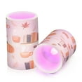thumbnail image 7 of Yayeee Flameless Candles with Remote Flickering Battery Operated Multi Color Changing, Beige Fall Acorns Pattern, 7 of 7