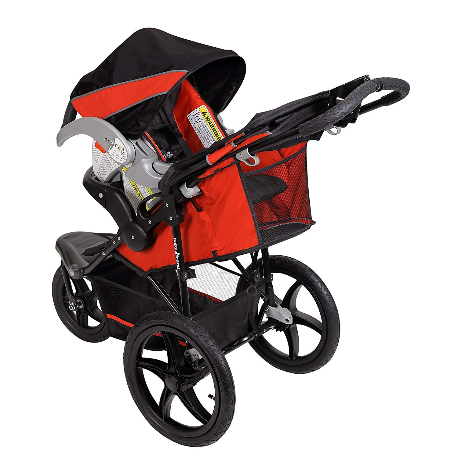 Baby Trend XCEL Infant/Child All Terrain Fitness Travel Jogger Stroller, Picante - image 4 of 6