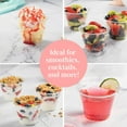 thumbnail image 5 of 50 Pack 10oz Plastic Dessert Cups with Spoons Dome Lids(Hole in the Lid), PET Dessert Cups,Disposable Snack Bowls for Ice Cream,Cake,Fruit,Parfait, Pudding and Jello Shot, 5 of 6