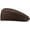 D096--brown, variant on Women Soft PU Leather French Beret Hat with Adjustable Straps Kpop Dance Military Cap