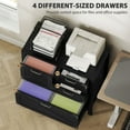 thumbnail image 4 of HOMCOM 4 Drawer File Cabinet Filing Cabinet for Letter/A4/Legal Files Black, 4 of 10