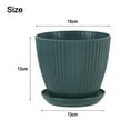 thumbnail image 2 of Bgsha 5 Pack 6 Inch Plant Pots Plastic Flower Pots Modern Flower Pots Indoor Outdoor, 2 of 6