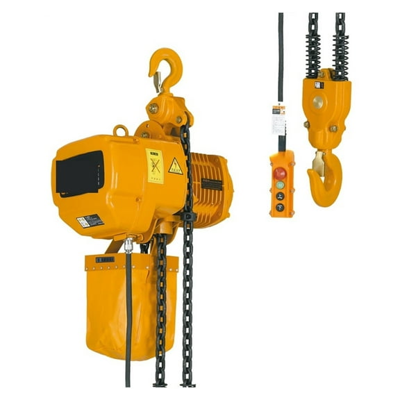 1 2 3 Ton Single Double Phase Air Lifting Electric Trolley Vital Chain Hoist Crane ,Outstanding Load Capacity