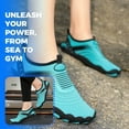 thumbnail image 5 of AUXDIQ Water Shoes Women Men Quick Dry Aqua Shoes Barefoot Beach Swim Shoes, Blue, 9 US, 5 of 6
