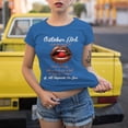 thumbnail image 2 of October Girl Tee - Funny and Fierce Quote T-Shirt for Women - Special Birthday Gift for October Born, 2 of 4