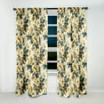 thumbnail image 4 of Designart "Peony Farmhouse Vintage" Floral Room Darkening Curtain Single Panel, 4 of 6