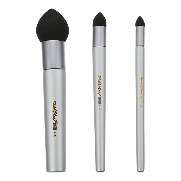 3 pinceles de esponja para borrar bocetos, correctores de manchas y resaltadores.