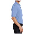 thumbnail image 2 of Yellow Rooster Mens Heavyweight Cotton Pique Polo with Pocket Light Blue 4XL, 2 of 4