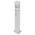 thumbnail image 5 of Metal Vertical Trash Bin Cigarette Butts Ash Collector Outdoor & Indoor Stainless Steel Trash Can Container Silver, 5 of 20