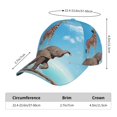 thumbnail image 5 of Goofa Elephant Giraffe Printed Baseball Cap for Men and Women - Adjustable Unisex Hat for Sports and Casual Wear,Sun protection Casual Outdoor Everyday Fashion Cap, 5 of 9