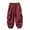 Wine, variant on Wancir Boys Windproof Cargo Pants Wide Leg Elastic Waist Waterproof Y2K Baggy Parachute Pants Harem Hiking Hip Hop Trouser 6-16T