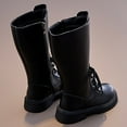 thumbnail image 6 of Tkrady Girls Boots Autumn Winter New Casual Lightweight Fashion Long Leather Boots, Sizes 4-12 Years, 6 of 7