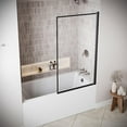 thumbnail image 4 of Marecchia 34'' x 58'' Framed Pivot Bathtub Door with CrystalTech Treated 5/16'' Tempered, Clear Glass, Matte Black Hardware, SKU: AQ-1370-BL-L-R, 4 of 4