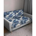 thumbnail image 3 of Vintage Navy Blue Sofa Couch Cushion Covers Washable, Removable Stretchable Sectional Couch Covers, Marble Abstract Art Slipcovers for L & T Shape Sofa Furniture Protector S Size 3 pcs, 3 of 7