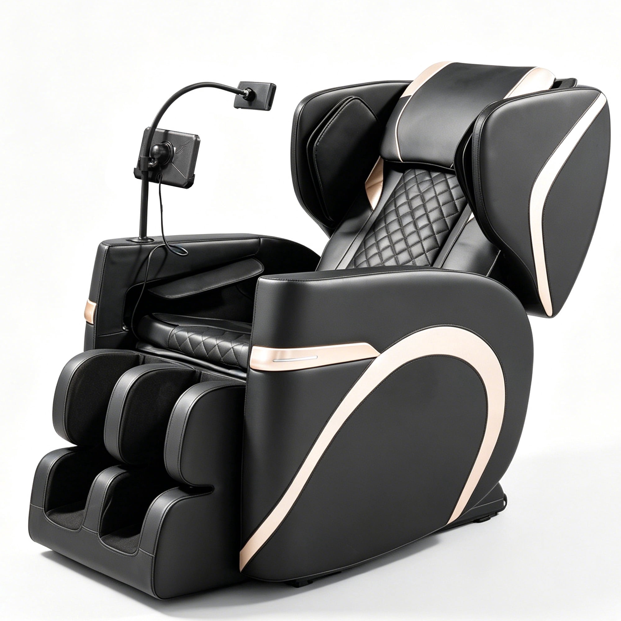 LLappuil Massage Chair, Full Body Zero Gravity Massage Recliner Chair with Heating, Bluetooth Speakers Black