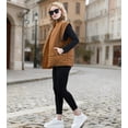 thumbnail image 3 of Fanient Womens Oversized Puffer Vest Sleeveless Zip Up Padded Jacket Vest Lightweight Winter Coat Outwear, 3 of 8