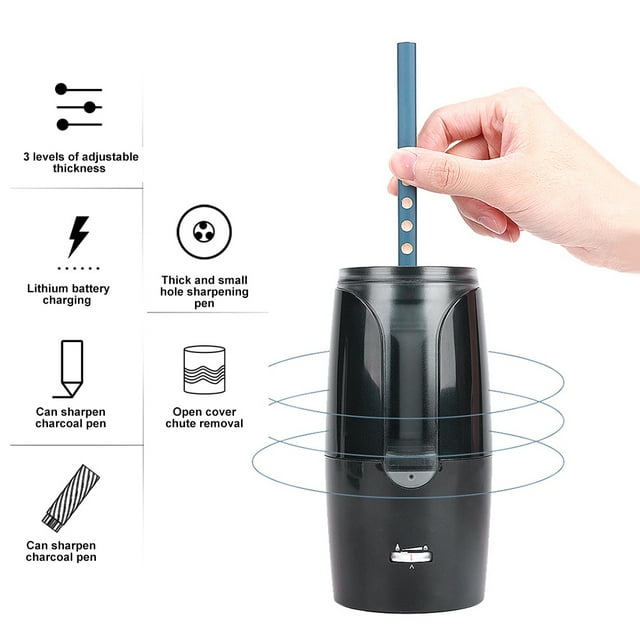 Student Stationery,Electric Pencil Sharpener Automatic Pencil Sharpener School Supplies Custom Engineered