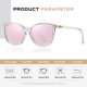 thumbnail image 2 of Lentes de Sol Colrea de Moda con Diseño Ojo de Gato CL22017 UV400 para Mujer, 2 of 6