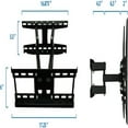 thumbnail image 4 of Full Motion TV Wall Mount | Stable Dual Arm Articulating Bracket for 32-55 Inch TVs | Swivel, Tilt & Extend | Universal VESA Wall Mount for Flat Screen, LED, LCD, OLED | 115 lbs Capacity, 4 of 6