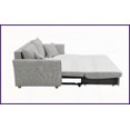 thumbnail image 5 of Gray Chenille Modern Sleeper Sectional Sofa with Storage & 2 Pillows for Living Room, 5 of 11