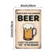 thumbnail image 3 of Letrero metálico para colgar «Beer Is Not The Answer» (La cerveza no es la respuesta) Único para bares, salones, habitaciones y entradas de baños, 3 of 4