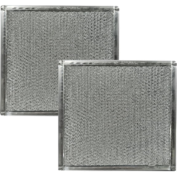 AFF Aluminum Filter S97021045, 97021045 Compatible With Broan Fresh Air Supply Fan 9-1/4 X 9-1/4 X 3/32 Inches 2-Pack