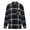 Black, variant on IROINNID Men's Woolen Turndown Lapel Long Sleeve Plaid Comfy Single-breasted Woolen Shirt Jacket Top