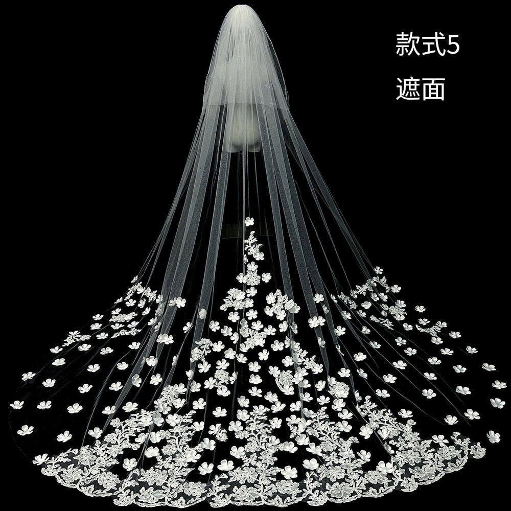 Accesorio Boda Velo Dos Capas Velo Novia Tul Blanco Marfil - Dos Capas Con Peine Y Borde De Cinta | Accesorios Boda Accesorios Boda Tul