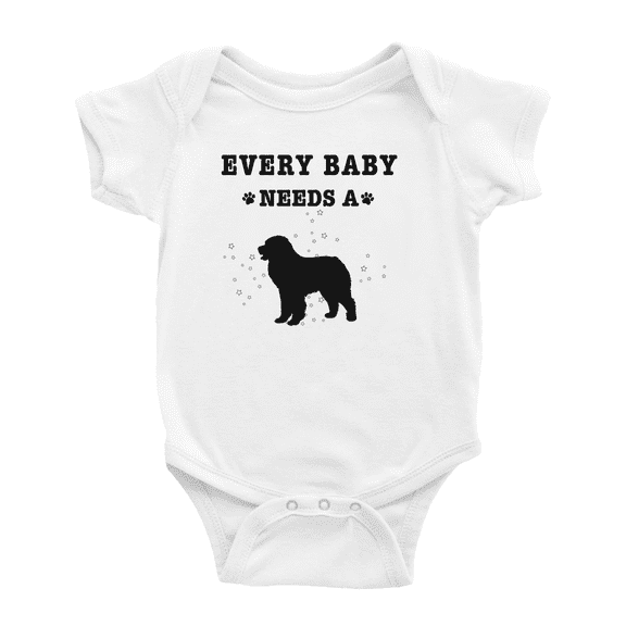 Every Baby Needs A Great Pyrenees Dog Funny Baby Jumpsuits For Boy Girl 0-3 Months