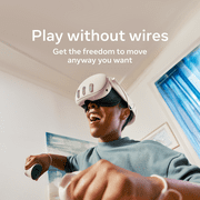 Meta Quest 3 512GB | VR Headset — Thirty Percent Sharper Resolution — 2X Graphical Processing Power — Virtual Reality Without Wires — Access to 40+ Games with a 3-Month Trial of Meta Horizon+