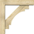 thumbnail image 3 of Ekena Millwork 6"W x 28"D x 28"H Merced Block Rough Sawn Bracket w/ Offset Brace, Douglas Fir, 3 of 25