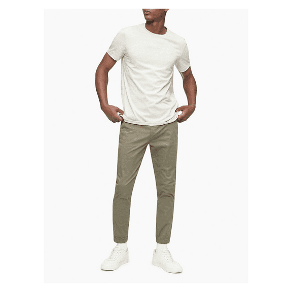 CALVIN KLEIN Liquid Touch Stripe Crewneck T-Shirt pelican COLOR SIZE XL