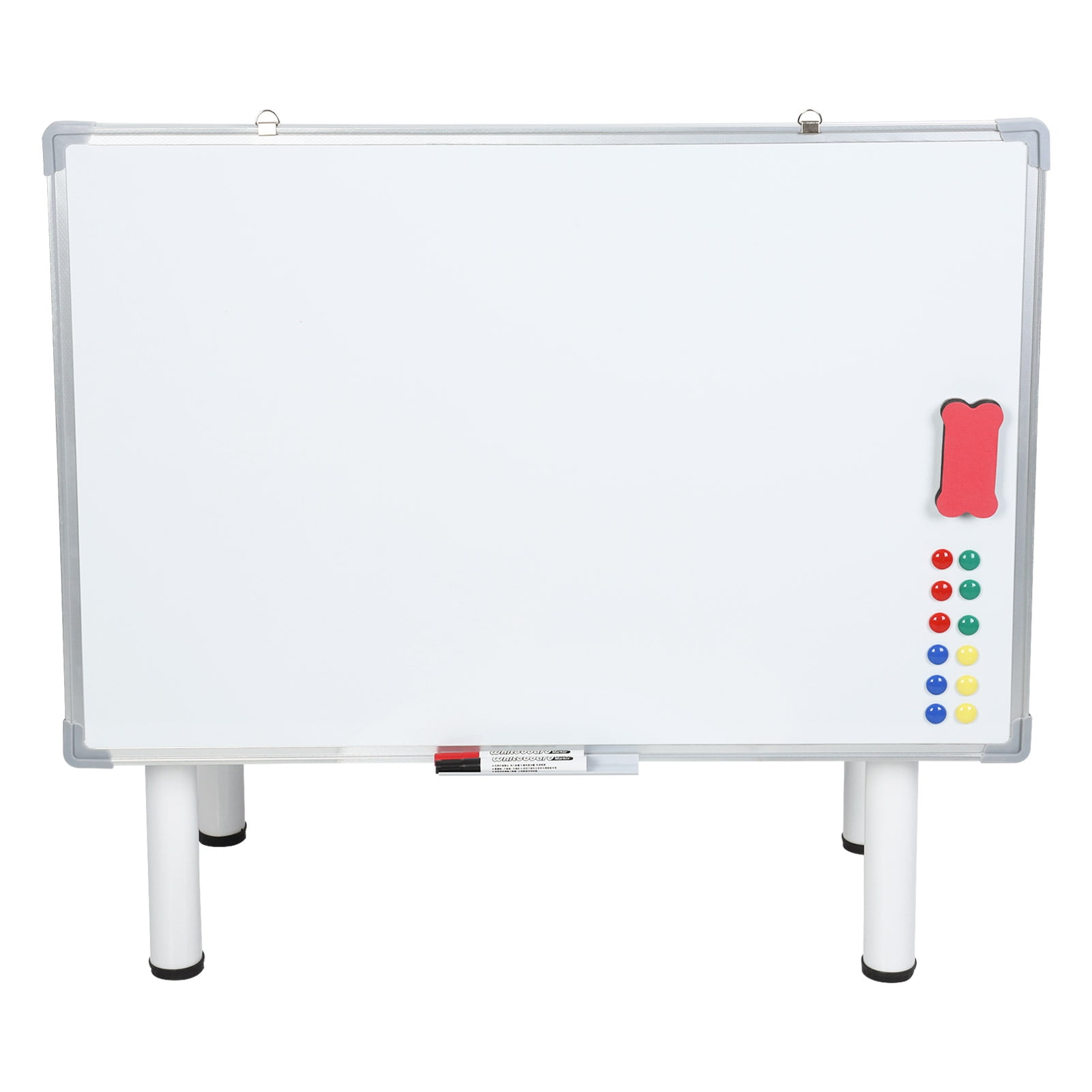 Nuoxin Double-Sided Mobile Whiteboard - 72"x40" Extra Large Height Adjustable Magnetic Dry Erase Board on Wheels, 360° Rolling Office White Board Pizarra