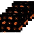 thumbnail image 3 of SKYSONIC Halloween Pumpkin Washcloths Set of 2, Highly Absorbent Soft Cotton Fingertip Towels for Bathroom, Kitchen, Gym, Spa, Home Decor, 12 x 12 Inch, 3 of 7