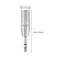 thumbnail image 2 of COSMOBETTY 3Ud Adaptador De Audio 1 Cuarto A Xlr Macho Para Conexión Profesional Color Plata, 2 of 8