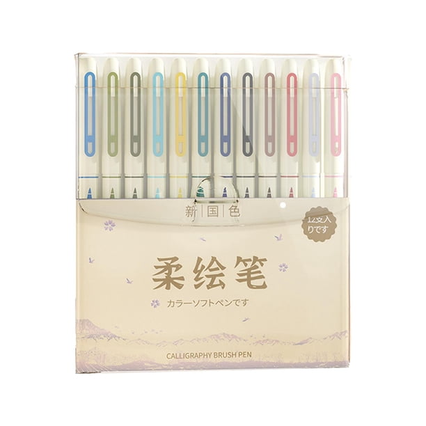 12 piezas de bolígrafos para dibujar y colorear, rotuladores de punta fina para escribir, bolígrafos de dibujo Multicolor, colores surtidos para