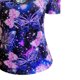 thumbnail image 5 of ICHUANYI Clearance Women's Broken Floral Printed Loose V-Neck Short Sleeve Tunic Shirt Blouse Tops(Purple, S) ICHUANYI WER2023080902862, 5 of 6