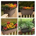 KOUROUU Modica Deck Rail Planter 24" Terra Cotta (MR2446)