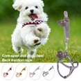 thumbnail image 3 of Flmtop Adjustable Core-Spun Metal Buckle Cotton Leash Harness Dog Traction Pull Rope Red, 3 of 8