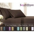 thumbnail image 5 of Stylish Pleated Hem 21-inch Extra Deep Pocket Comfortable Microfiber Sheet Set by Southshore Fine Linens, 5 of 10