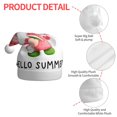 thumbnail image 6 of Cauagu Watercolor Tropical Gnomes for Adult Christmas Hat,1-Pack Xmas Holiday Hat Santa Hat for Women & Men Festive Headwear Accessories Fit for Christmas/New Year/Party, 6 of 6